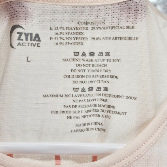 COPY - Zyia Women's Light Pink Athlete Tank - Picture 5 of 9